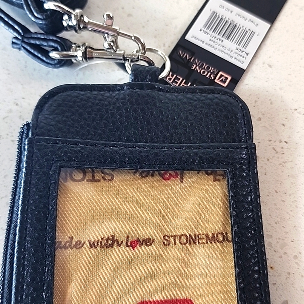 Crossbody Leather credit card, ID, money holder New with tags - Picture 6 of 6